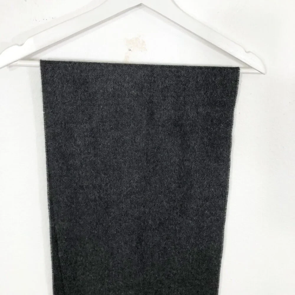 Anntarah Handmade Baby Alpaca Made In Peru Dark Gray Heather 12.5” X 70”  $249